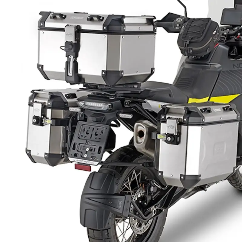 PLO9430CAM - SEITENKOFFER-TRÄGER PL ONE-FIT MONOKEY®CAM FÜR HUSQVARNA NORDEN 901 (22 > 24)