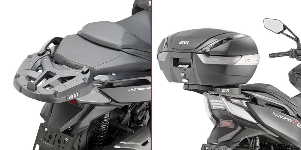 SR6112 - SPEZIFISCHER TOPCASE TRÄGER FÜR MONOKEY® ODER MONOLOCK® KOFFER FÜR VERSCHIEDENE KYMCO MODELLE (s. Beschreibung)