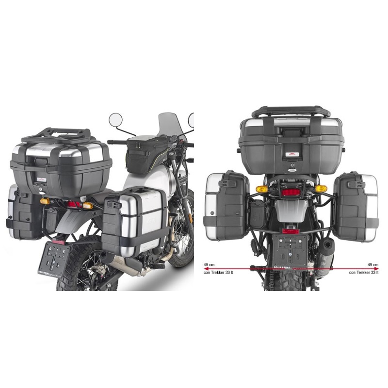 PL9059 - SEITENKOFFER-TRÄGER FÜR MONOKEY KOFFER FÜR ROYAL ENFIELD HIMALAYAN 450 (24-25)