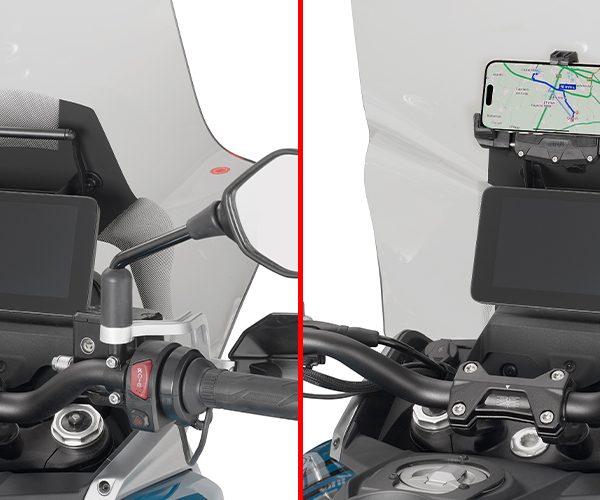 FB9701 - Querstange zur Montage am Windschild für Navigations-/Smartphonehalter für QJ Motor SRT 600 SX (24-26)