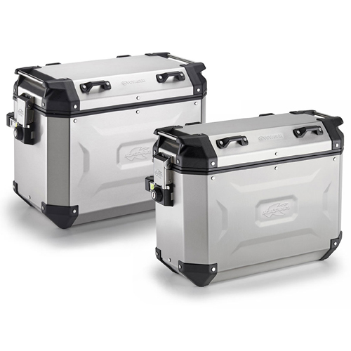 KVG4837APACK2 - Kappa K-Voyager Monokey-CAM-SIDE Seitenkofferpaar mit 48L und 37L in silber