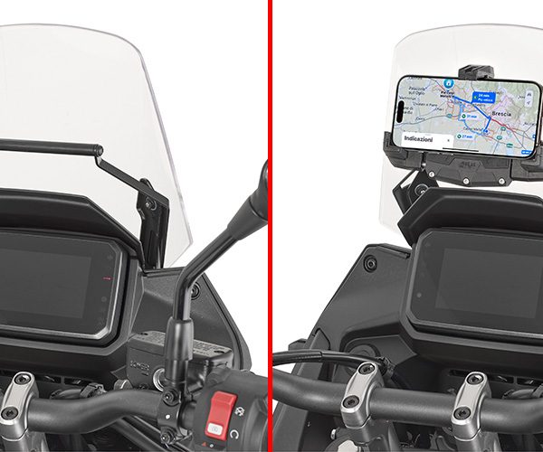 FB1220 - Querstange zur Montage am Windschild für Navigations-/Smartphonehalter für Honda XL 750 Tansalp (25)
