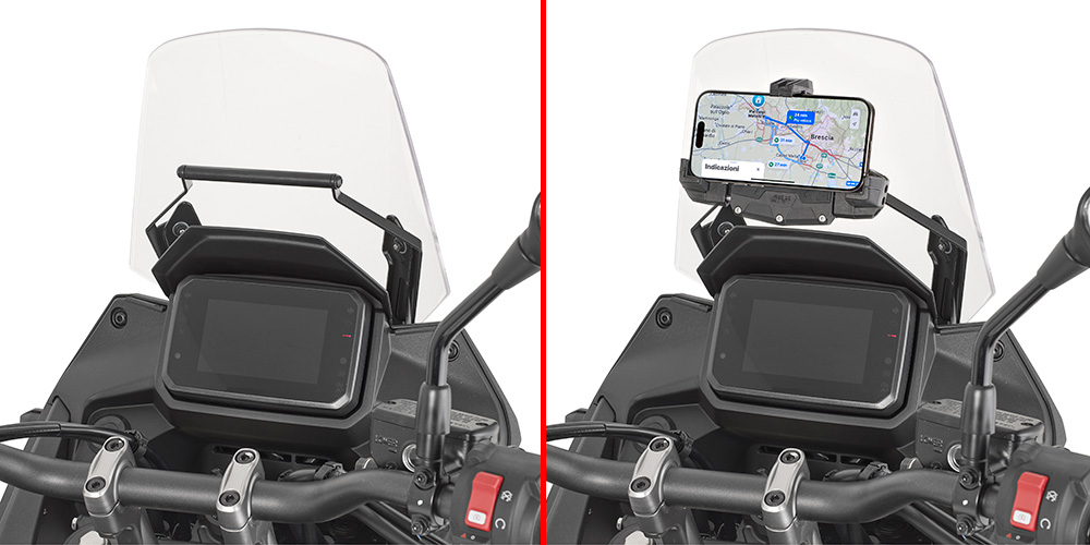 FB1220 - Querstange zur Montage am Windschild für Navigations-/Smartphonehalter für Honda XL 750 Tansalp (25)