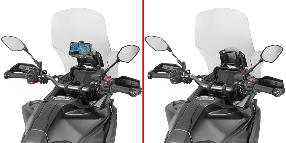 FB2179 - Querstange zur Montage am Windschild für Navigations-/Smartphonehalter für Yamaha Tracer 7 GT (25-26)
