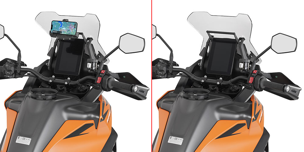 FB7719 - Querstange zur Montage am Windschild für Navigations-/Smartphonehalter für KTM 1390 Super Adventure S / S EVO (26)