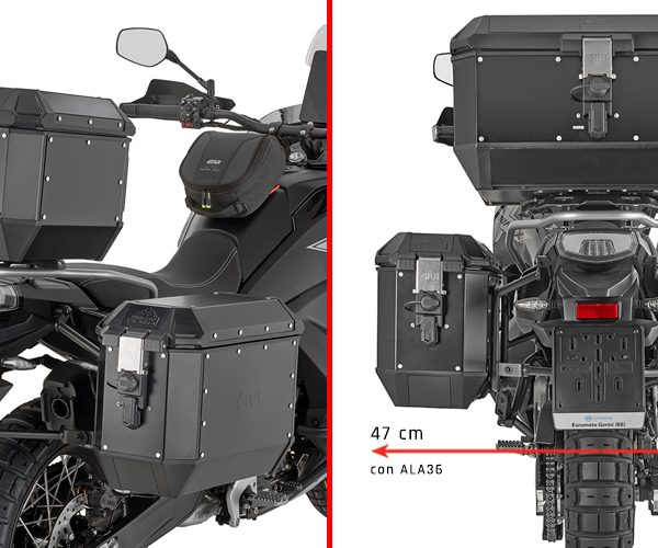 PLO9227MK - Seitenkoffer-Träger PL ONE-FIT MONOKEY für CFMOTO 800 MT-X (25-26)