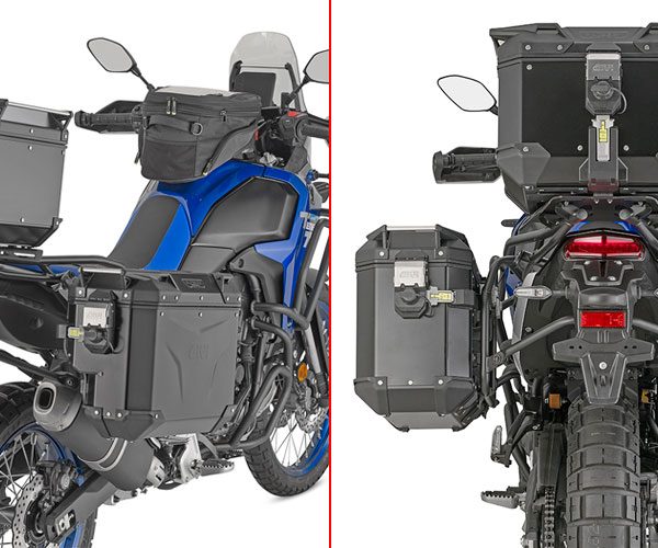 PLOS2174CAM - Seitenkoffer-Träger für Monokey-CAM-SIDE-Koffer mit seitlichem Versatz rechts für verschiedene Yamaha Modelle (s. Beschreibung)