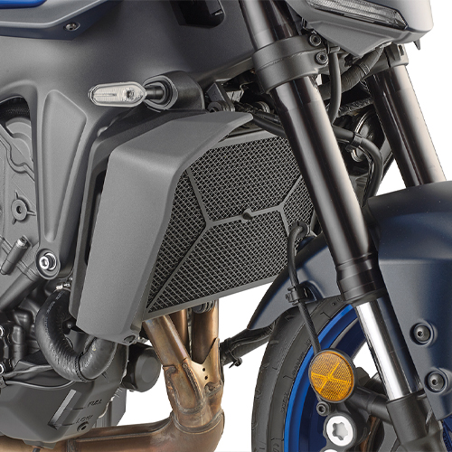 PR2169 - Schutz für Wasser- und Ölradiatoren aus Edelstahl in Schwarz für Yamaha MT-09 (24-26)
