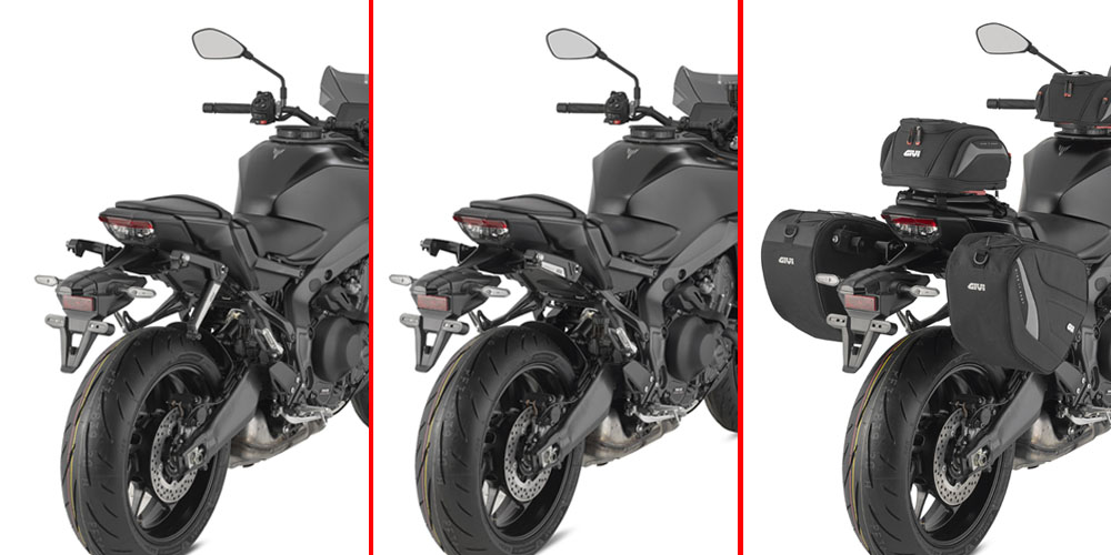 STL2169 - Einziehbare Stealth-Halterung für Seitentaschen EASY12R / EASY12L für Yamaha MT-09 (24-26)