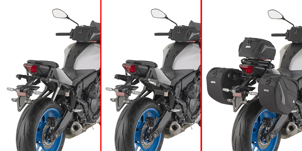 STL2173 - Einziehbare Stealth-Halterung für Seitentaschen EASY12R / EASY12L für Yamaha MT-07 (25-26)