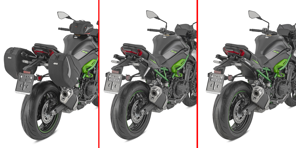 STL4137 - Einziehbare Stealth-Halterung für Seitentaschen EASY12R / EASY12L für Kawasaki Z 900 (25-26)