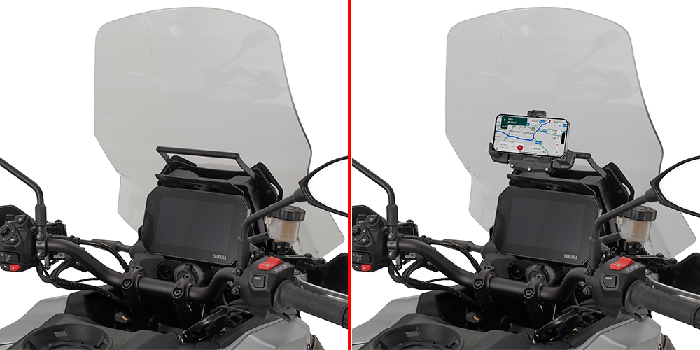 FB2171 - Halterung zur Montage am Windschild für Navi für Yamaha Tracer 9 GT / GT+ (21-26)